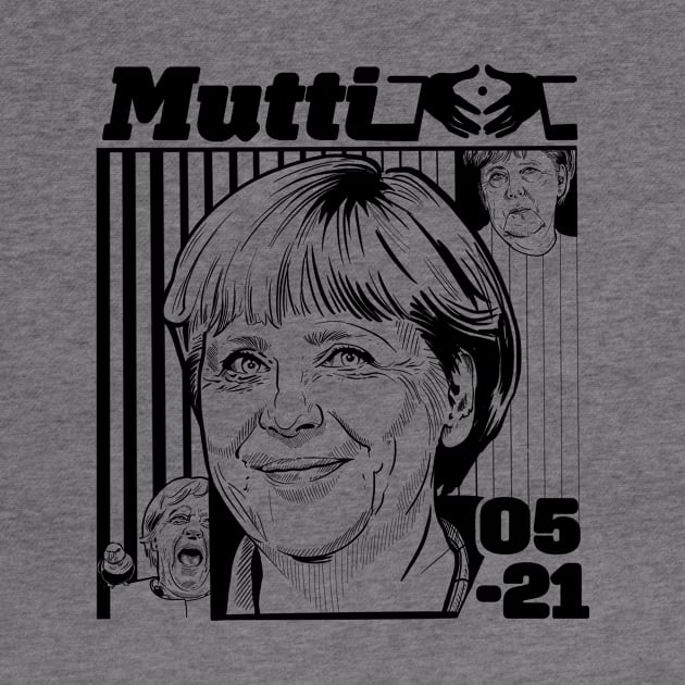 Mutti Merkel - Black by Guen Douglas 